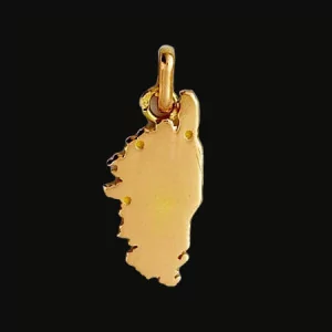 Pendentif Carte de Ile Ré Or Jaune bijouxcreoles.com