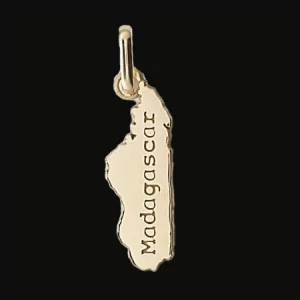 Pendentif Carte Sénégal Or Jaune bijouxcreoles.com