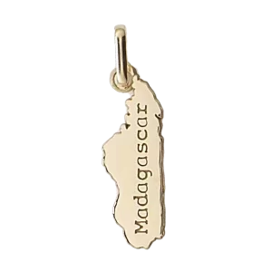 Pendentif Carte Sénégal Or Jaune bijouxcreoles.com