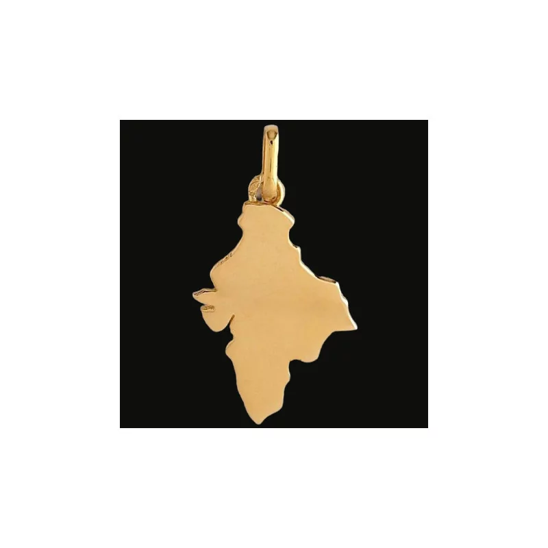 Yellow Gold India Map Pendant Yellow Gold India Map Pendant