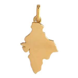 Pendentif Carte de Ile Ré Or Jaune bijouxcreoles.com