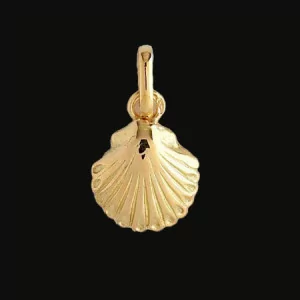 Ocean and Tropical Twisted Yellow Gold Pendant