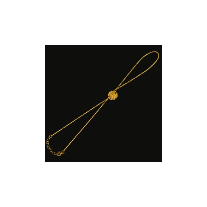 Light Forçat Chain Hibiscus Hand Chain