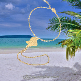 Bracelet Main Carte Guyane Acier