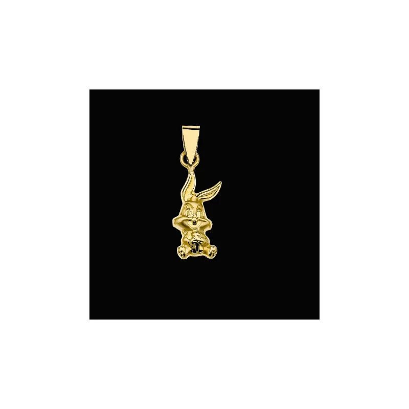 15x6mm 18 Carat Gold Bugs Bunny Pendant