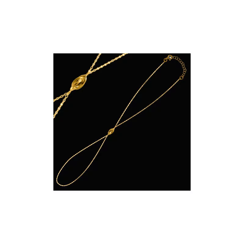 Light Forçat link chain, 2mm, gold