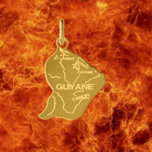 Pendentif cœur gravé LOVE or 9 Carats bijouxcreoles.com