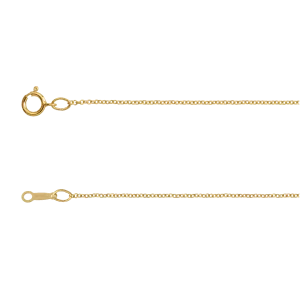 Mini Shiny Gold Horn Pendant Chain