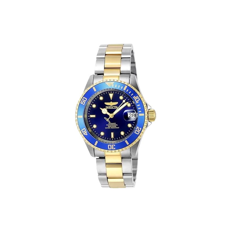 Men's Automatic Pro Diver Silver/Blue Steel Watch