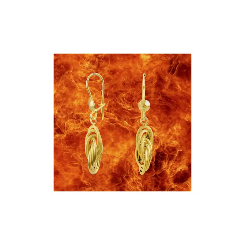 copy of Forçat Gold Knot Drop Earrings