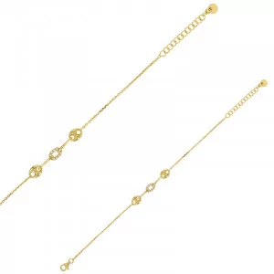 Bracelet grains de café et ovale orné d'oxydes bijouxcreoles.com
