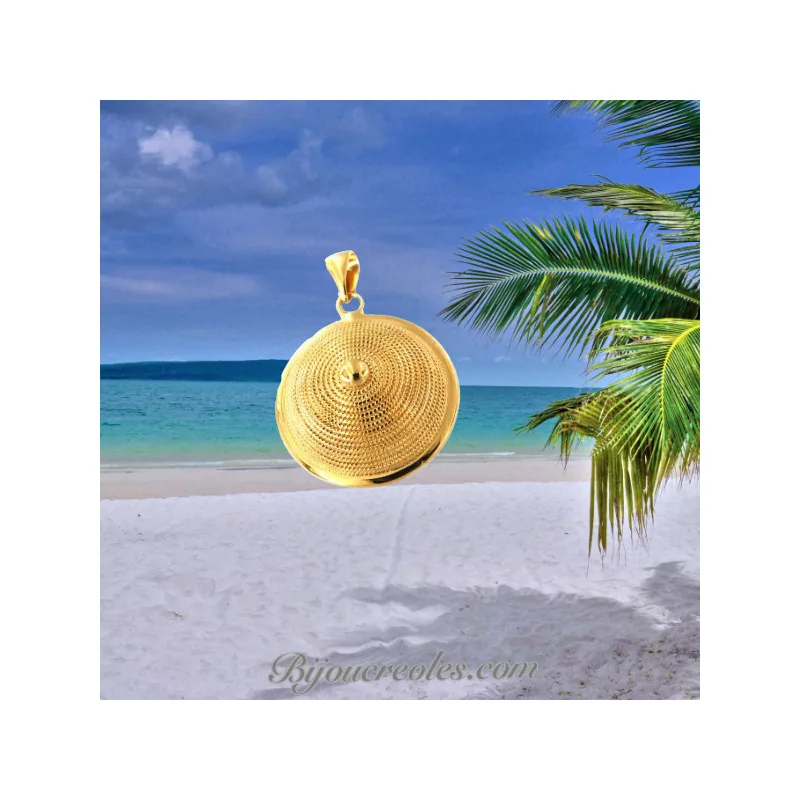 Gold-Plated Colonial Helmet Pendant