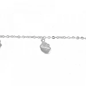 Silver Bracelet from La Réunion with 5 Elements