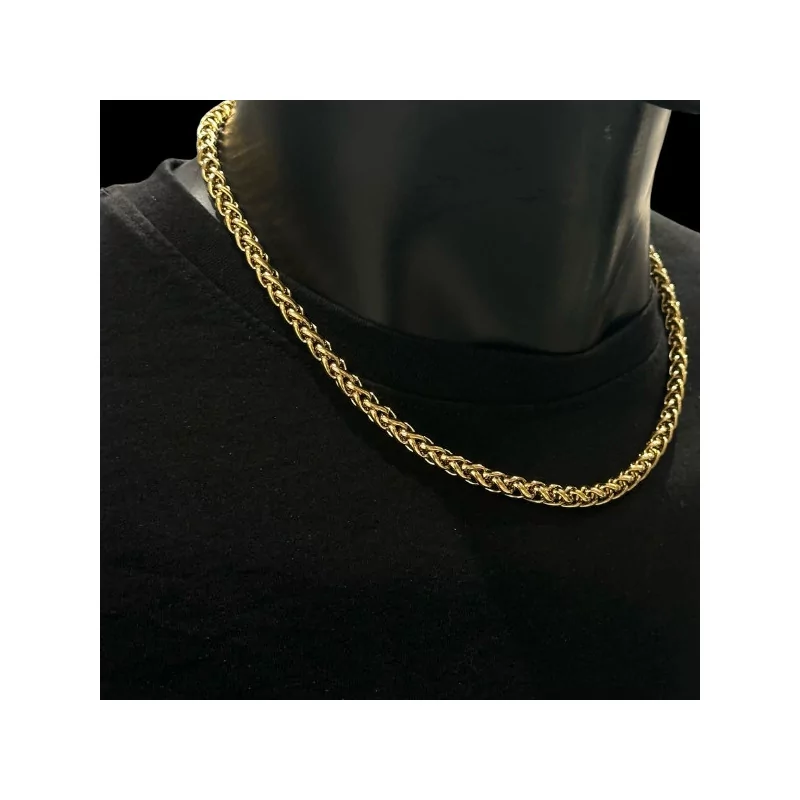 Stainless steel Franco-Cuban chain necklace Stainless steel Franco-Cuban chain necklace
