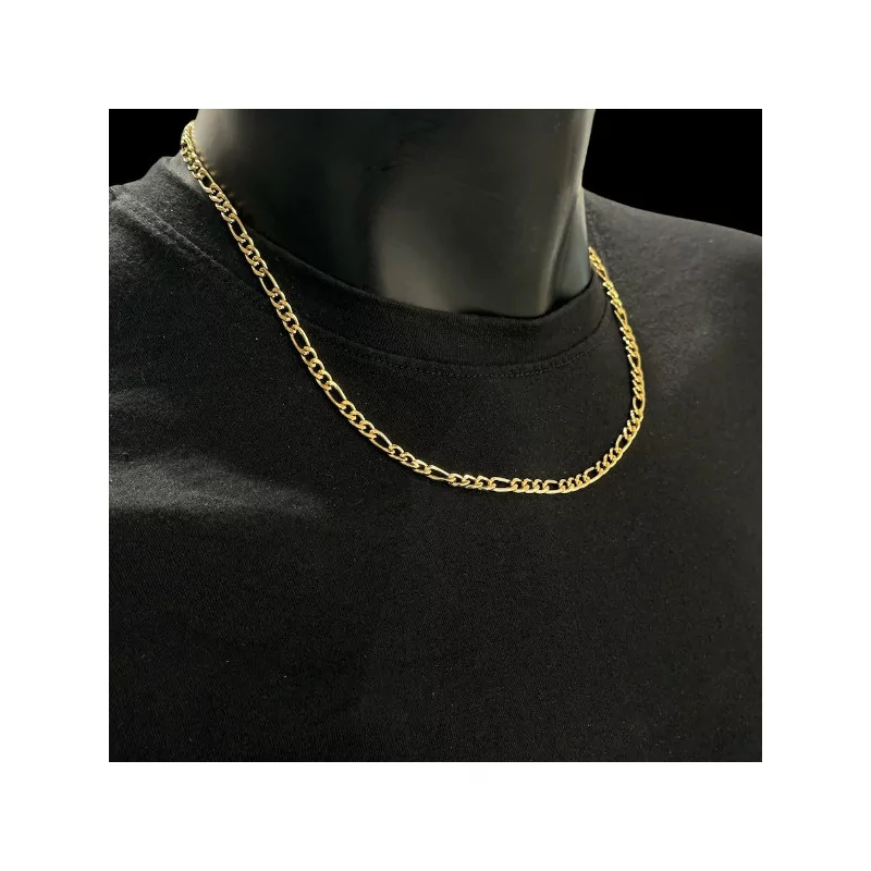Collier mailles Figaro acier inoxydable bijouxcreoles.com