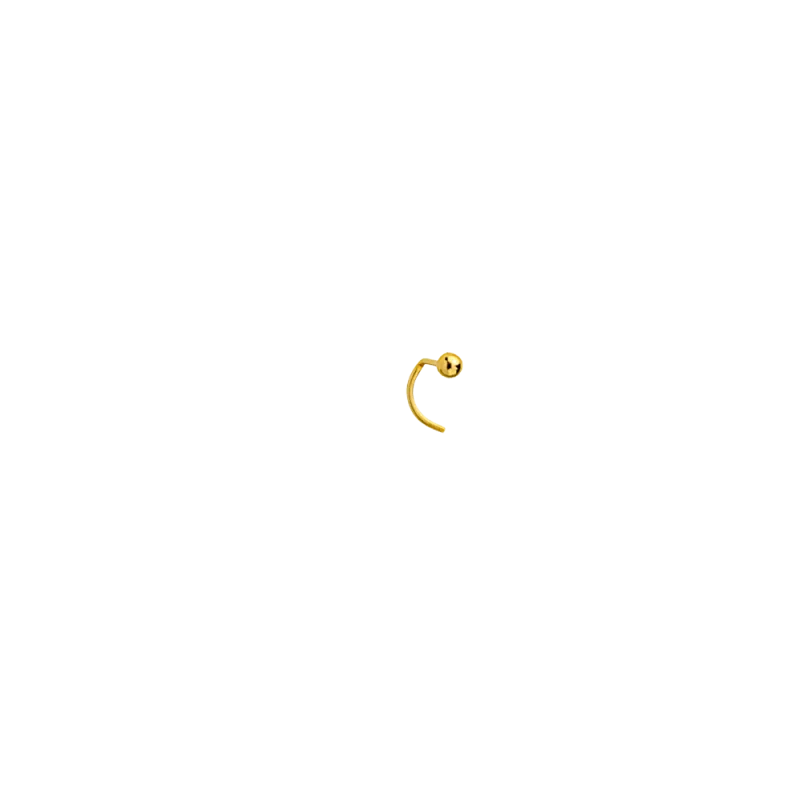 18 Carat Gold Ball Nose Piercing