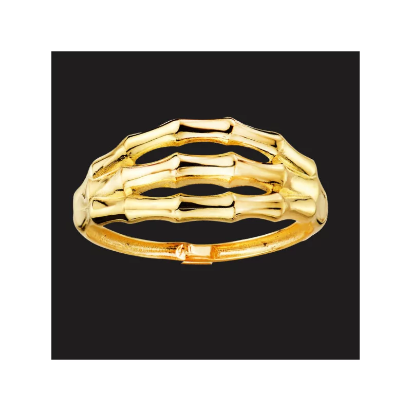 Bamboo Hoop Ring 18 Karat Yellow Gold Bamboo Hoop Ring 18 Karat Yellow Gold
