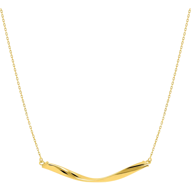 Vanilla Bourbon Gold Necklace 9 Carats Yellow Gold