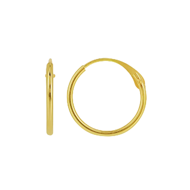 Hollow tubes 1mm diameter, inner diameter 10mm, gold Hollow tubes 1mm diameter, inner diameter 10mm, gold
