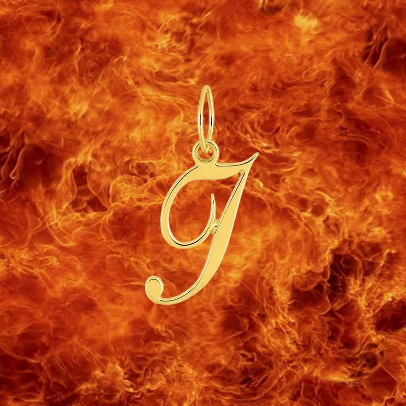 Pendentif lettre I en Or 9 Carats bijouxcreoles.com