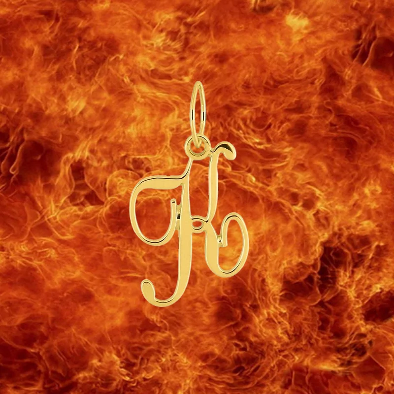 Pendentif lettre K en Or 9 Carats bijouxcreoles.com