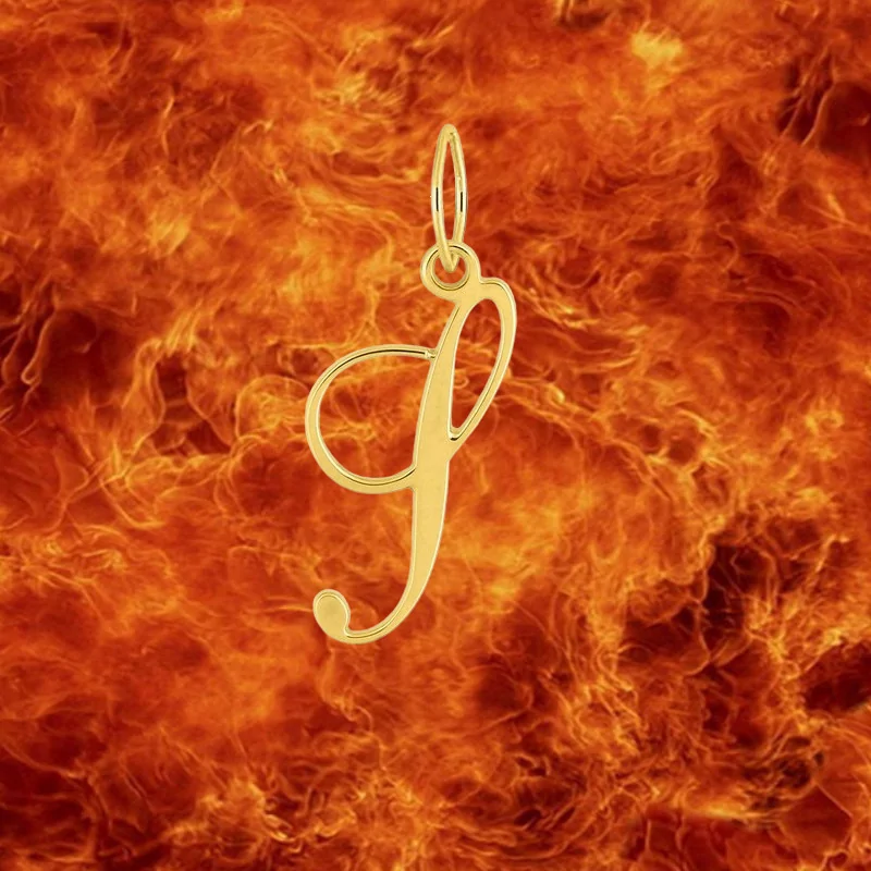 Pendentif lettre S en Or 9 Carats bijouxcreoles.com