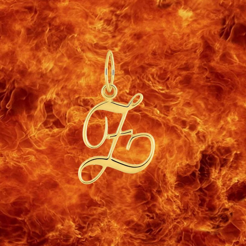 Gold 9 Carat Letter Z Pendant