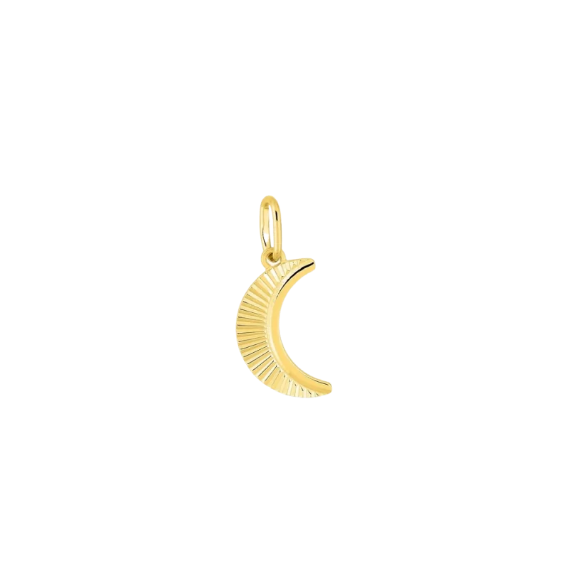 Pendant the moon in 9 carat gold