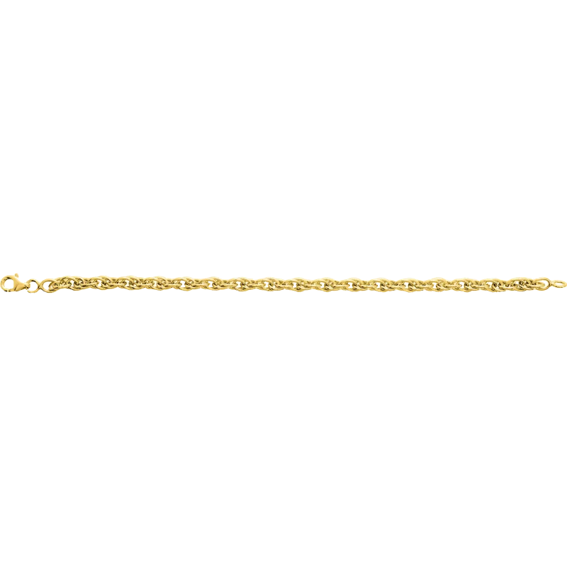 Bracelet maille fantaisie plaqué or bijouxcreoles.com