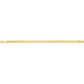 Bracelet maille jaseron plaqué or