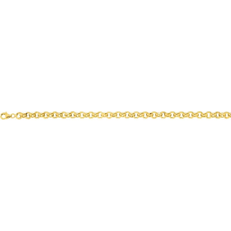 Bracelet maille jaseron plaqué or bijouxcreoles.com