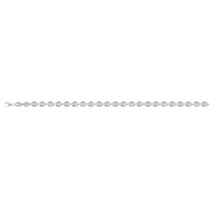 Silver chain Gourmette link 1.2 mm