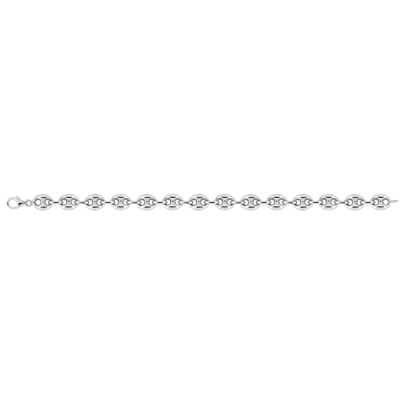 Bracelet Grain de Café 8mm argent bijouxcreoles.com Bracelet Grain de Café 8mm argent bijouxcreoles.com