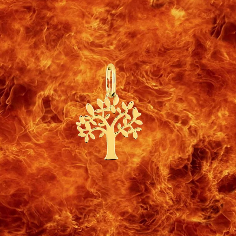 Pendant with tree of life motif, 9 carat gold