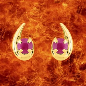 Boucles d'oreilles Créoles Fleur Tropical bijouxcreoles.com