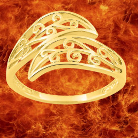 Bague filigrane Mahorais Plaqué Or