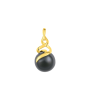 Tahitian cultured pearl pendant in baroque pear shape – vue 2