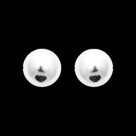 Boucle d'oreilles Boule Puce 10mm Argent
