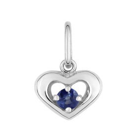 Sapphire Heart Pendant 9 Carats