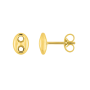 Boucles d'oreilles grain café Or jaune 9 Carats
