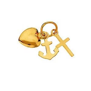 Pendentif lettre Q en Or 9 Carats bijouxcreoles.com
