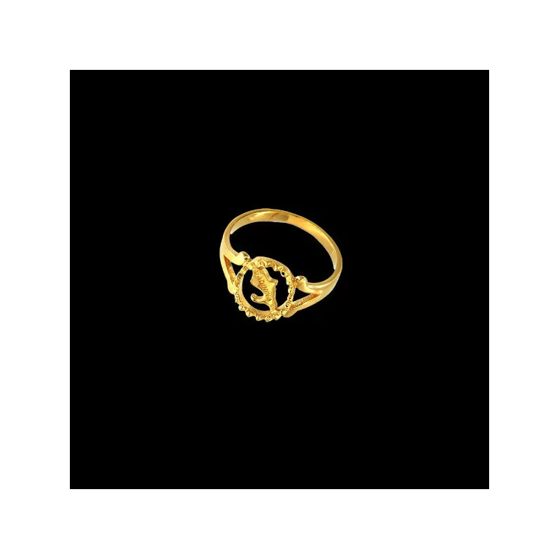 Hollowed Gold-Plated Island Map Ring Hollowed Gold-Plated Island Map Ring