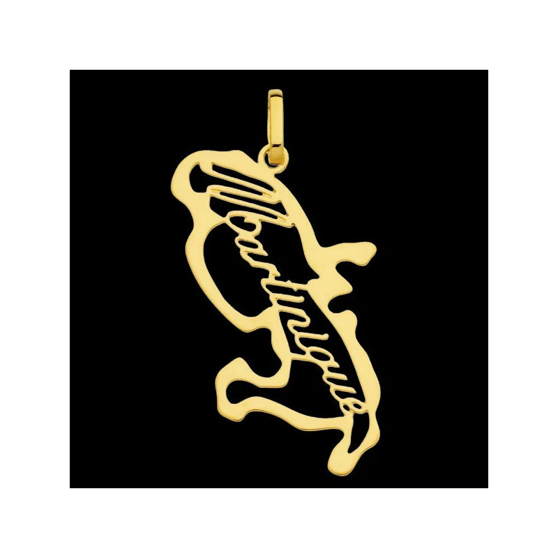 Pendentif Or Carte Martinique Ajourée bijouxcreoles.com