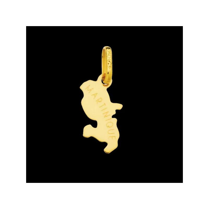 Pendentif Carte Martinique Or PM bijouxcreoles.com