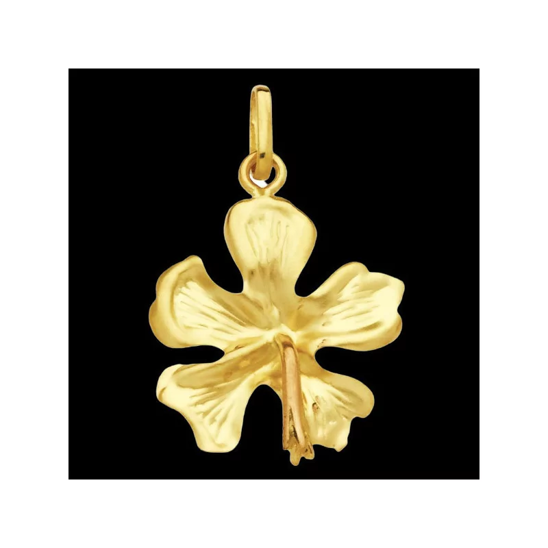 Hibiscus Gold Pendant
