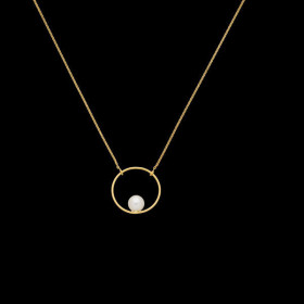Collier Créole Or 18 Carats Perle Culture