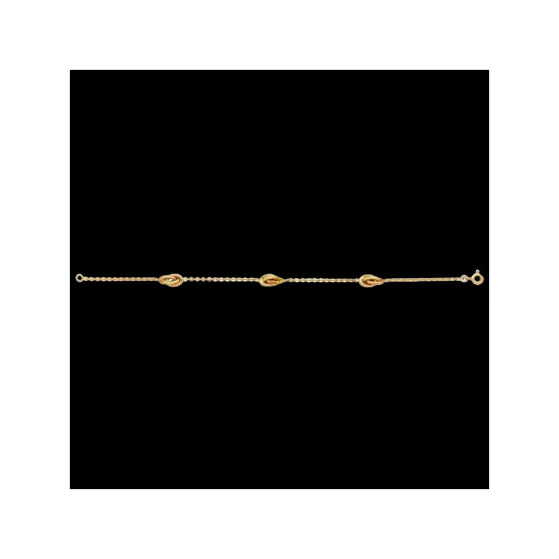 18 carat gold bracelet with forcat chain. 18 carat gold bracelet with forcat chain.