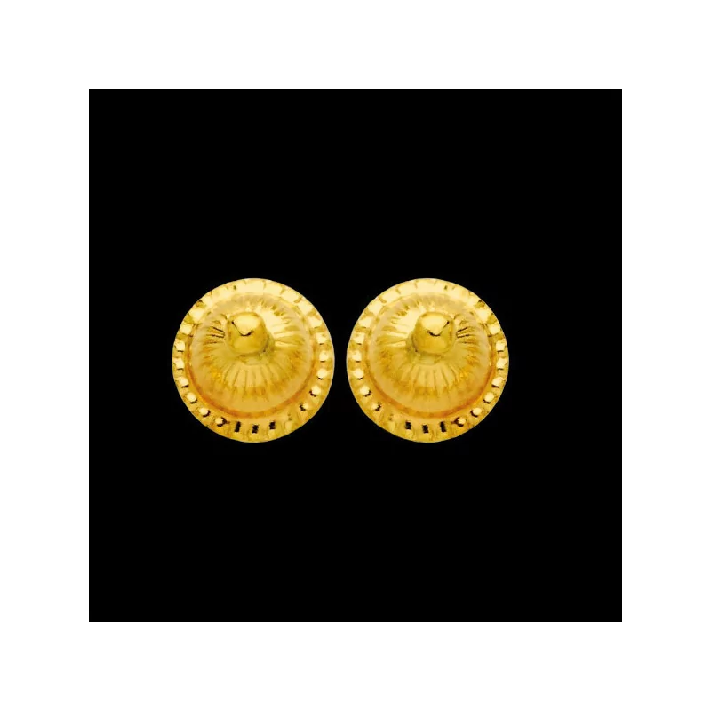18 carat gold earrings SMALL CABBAGE BALLS