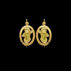 Boucles d'Oreilles Tête Antillaise