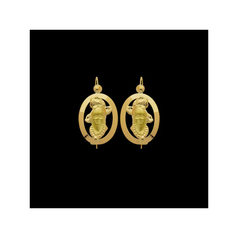 Antillean Head Earrings